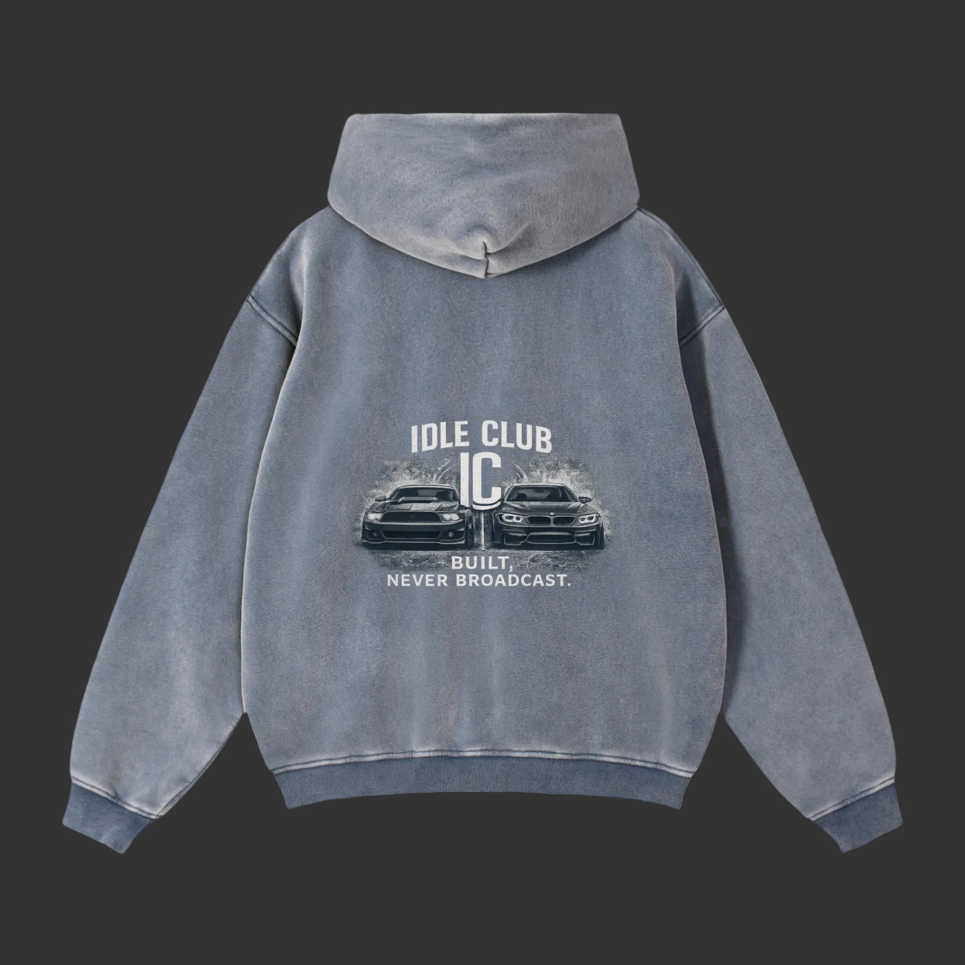 Zip-Through Boxy Fleece Hoodie